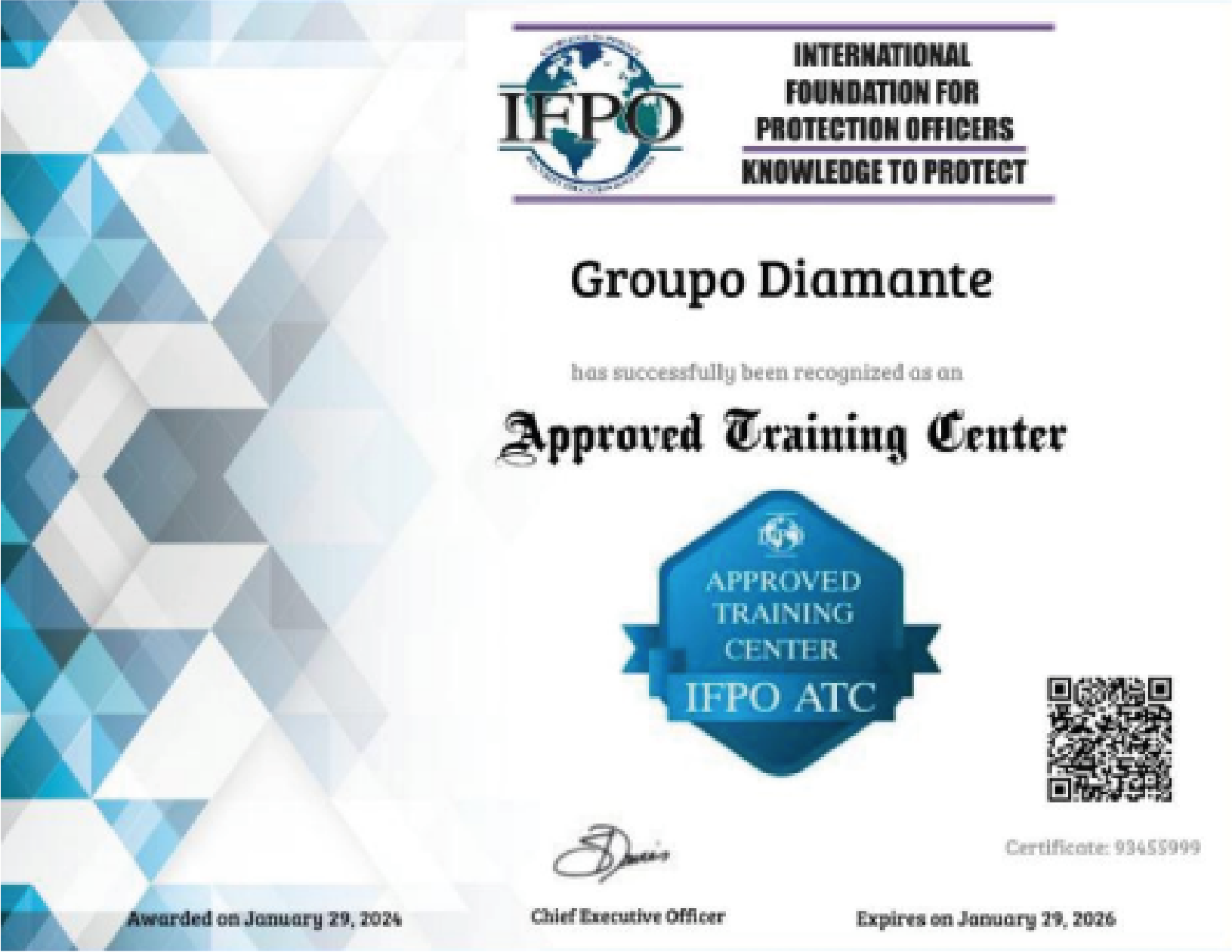 Certificación IFPO